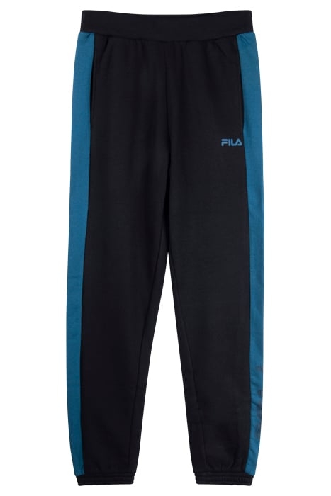 SUNGARIN BLOCKED SWEAT PANTS BLACK-LEGION BLUE 1