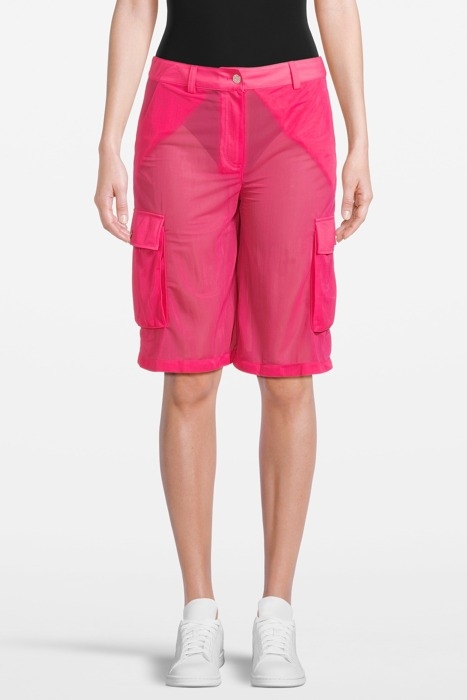 LIGHTWEIGHT NYLON BERMUDA SHORTS PINK 1