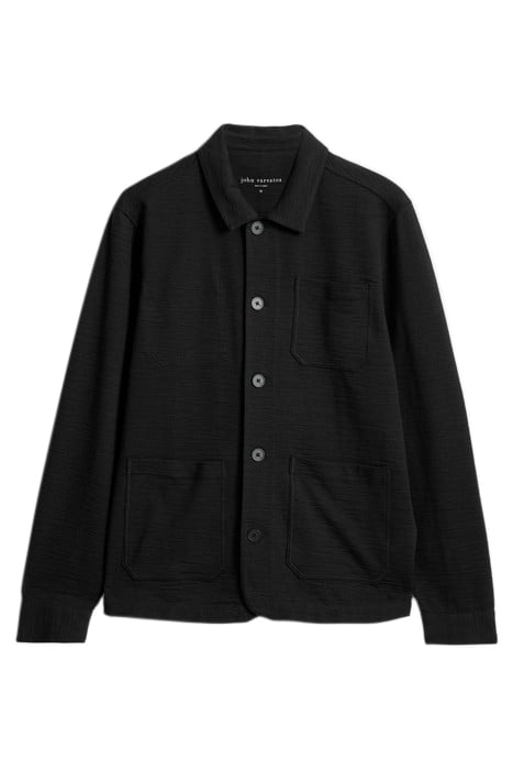 KENMARE LS CHORE JACKET WITH EARTH TEXTU BLACK 2