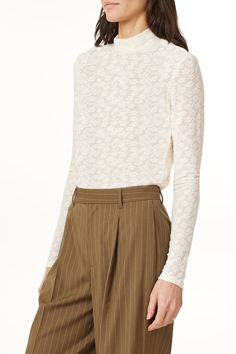 LONG SLEEVE KNIT TOP IVORY FLORAL 5