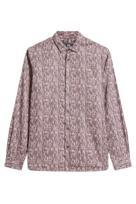 ROSS SLIM FIT LS SPORT SHIRT W/ MAUVE RE WORN MAUVE 2