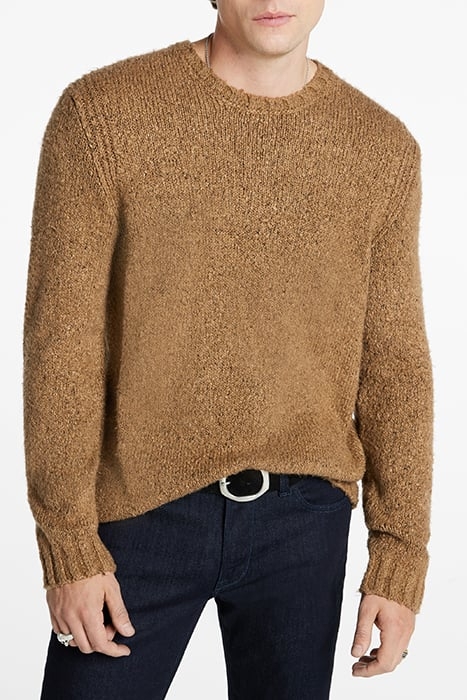 MAFRA EASY FIT CREWNECK WITH RIB KNIT DE CARAMEL 1