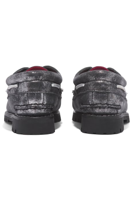 NOREEN BOAT SHOE BLACK METALLIC 4