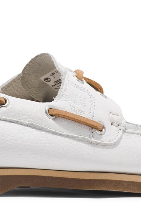 CLASSIC BOAT BOAT SHOE WHITE FULL GRAIN 8