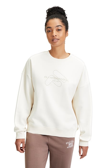 LIIVA GRAPHIC SWEAT SHIRT ANTIQUE WHITE 1