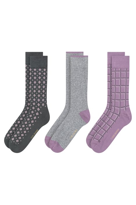 3PK MENS NON TERRY CREW DARK GREEN 1