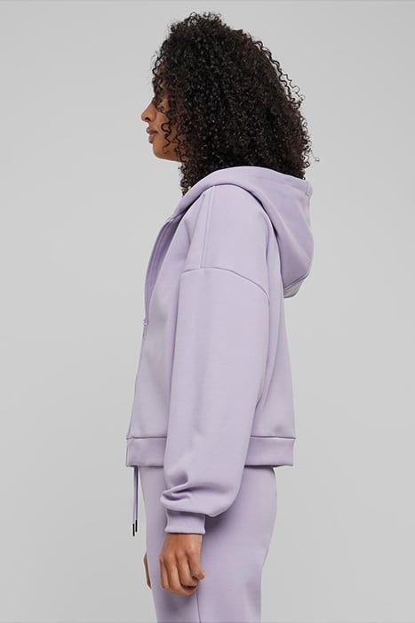 LADIES COZY SHORT ZIP HOODY DUSTYLILAC 6