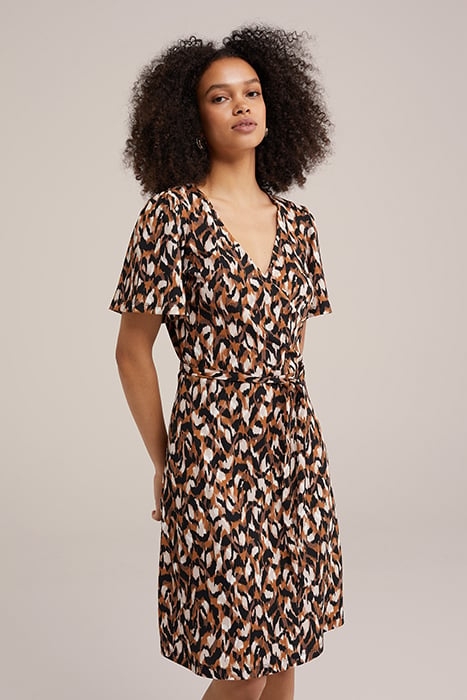 DRESS MIDI RUST BROWN 1