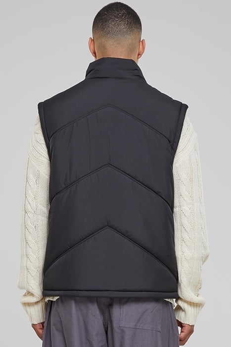 ARROW PUFFER VEST BLACK 2
