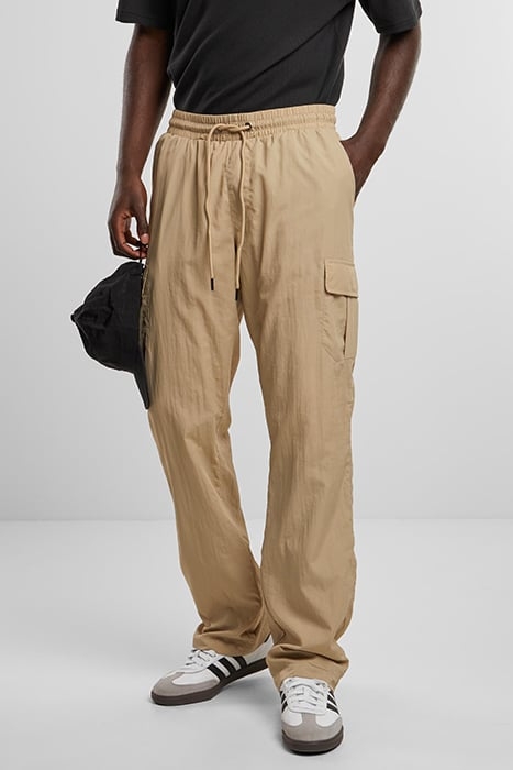 STRAIGHT LEG NYLON CARGO PANTS CONCRETE 1
