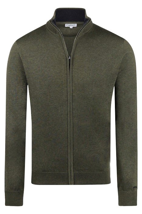 ZIP THRU CARDIGAN OLIVE 4