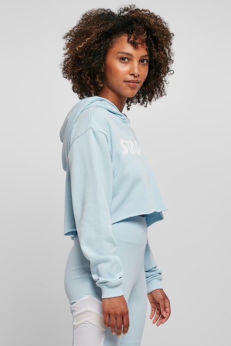 LADIES STARTER CROPPED HOODY ICEWATERBLUE 7