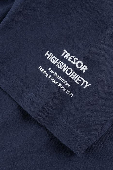 TRESOR X HIGHSNOBIETY – BERLIN, BERLIN 3 MENSCH T-SHIRT NAVY 5