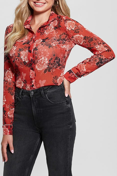 GUESS ECO LS CLOUIS SHIRT CALL ME CHERRY PRINT 1