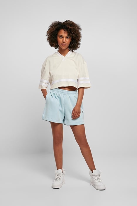 LADIES STARTER CROPPED MESH JERSEY PALEWHITE/WHITE 3