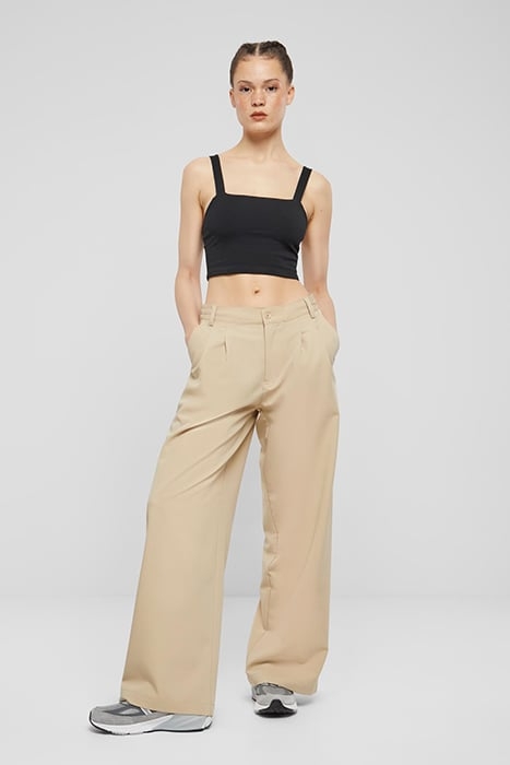 LADIES ULTRA WIDE PLEAT-FRONT PANTS WETSAND 3