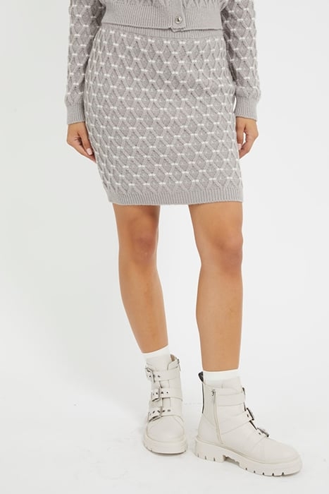 GUESS ECO CROSS STITCH MIYA SW SILK GRAY MULTI 1