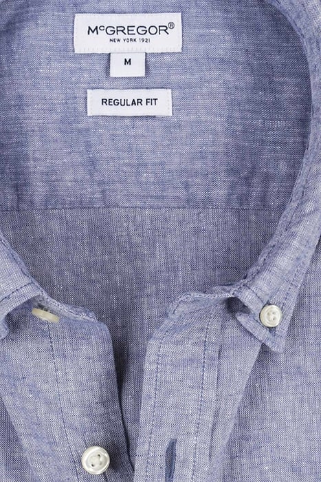 COTTON LINEN SHIRT VINTAGE BLUE 8