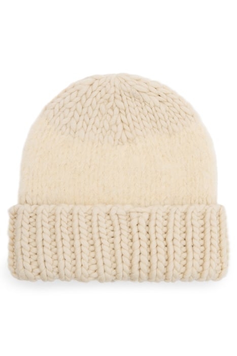AMBER MIX BEANIE ECRU WHITE 2