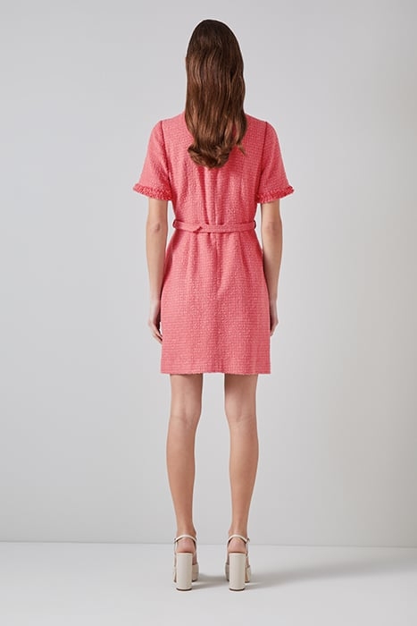 ALLIE TWEED MINI DRESS BLUSH 2
