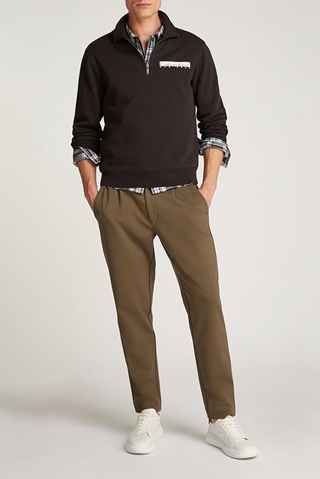 NY CHEST BOX LOGO Q-ZIP CK BLACK 3