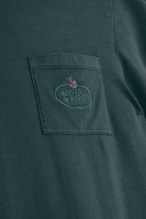 GARMENT DYED SS POCKET TEE CYPRESS GREEN 3