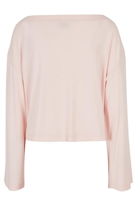 LADIES SHORT MODAL BATEAU NECKLINIE LONGSLEEVE PINK 5