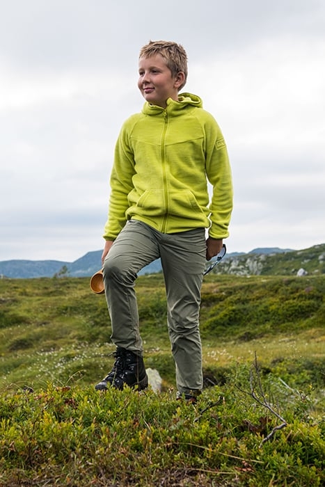 HAREID YOUTH JACKET CLOUDBERRY YELLOW 2