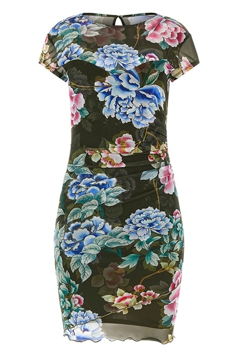 GUESS ECO SS AIDA DRESS HANOI GREEN FLORAL P 4