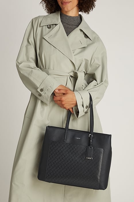 CK MUST MEDIUM SHOPPER CLASSIC MONO BLACK 2