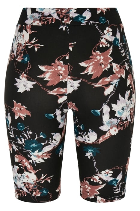 LADIES SOFT AOP CYCLE SHORTS BLACKSOFTFLOWER 5