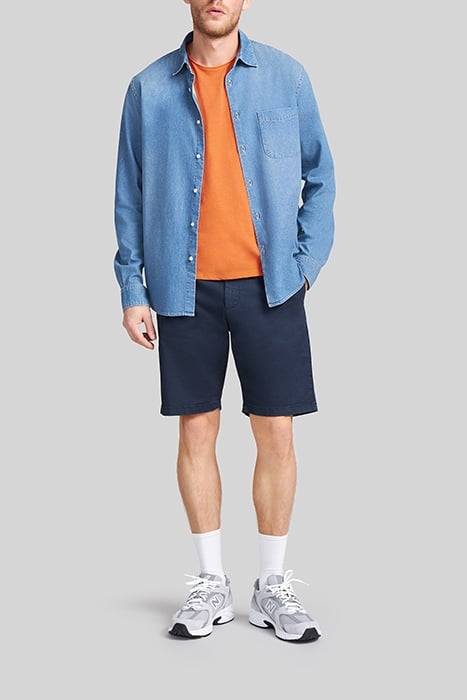 ORANGE ORGANIC COTTON ESSENTIAL ROUND-NECK T-SHIRT 7