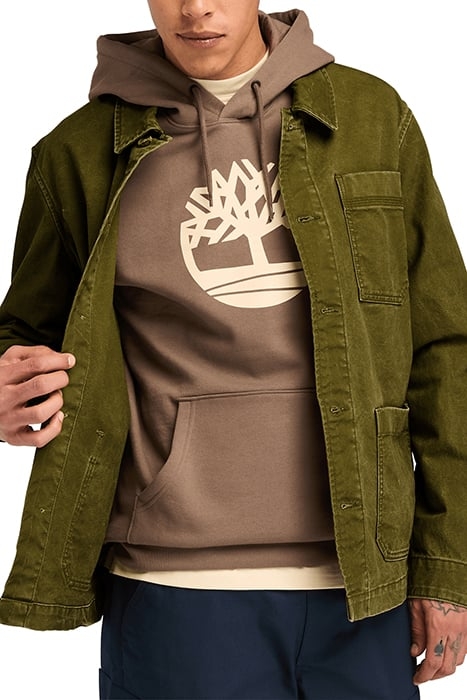 KEMPSHIRE WASHED CANVAS CHORE JACKET DARK OLIVE 5