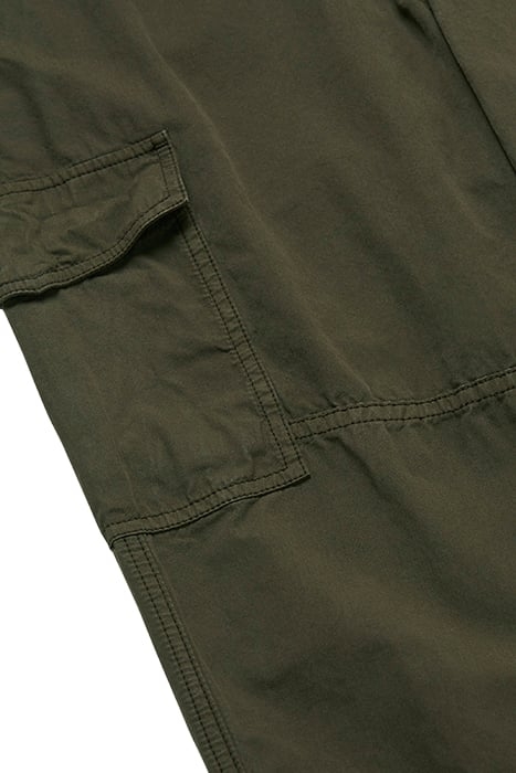 MENS ZIP HEM TROUSER VERY DARK GREEN 3