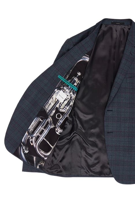 GENTS SLIM FIT 2 BTN JACKET GREYISH BLUE 2