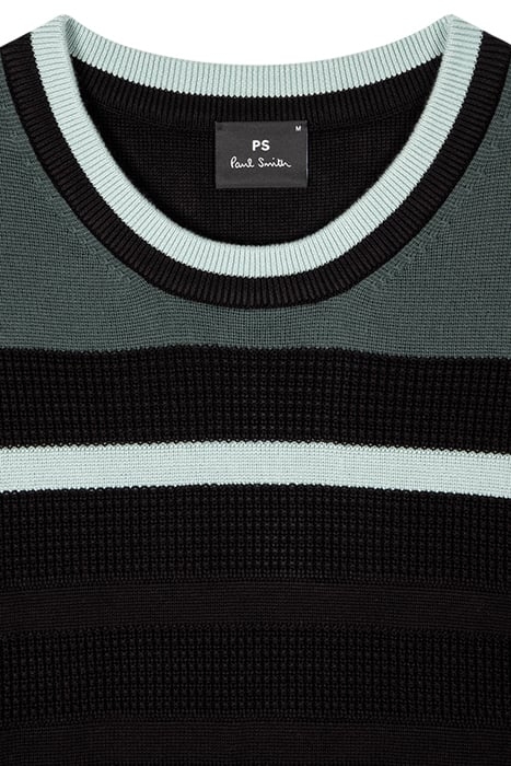 MENS SWEATER CREW NECK BLACK 7