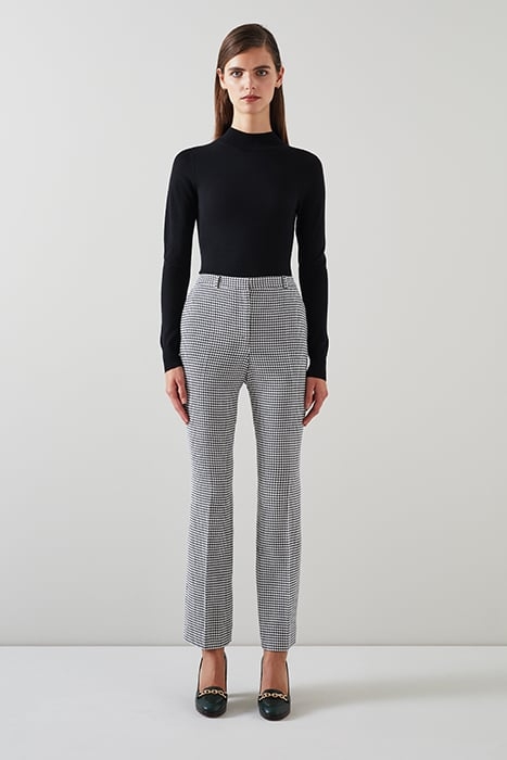 LAURIE - STRAIGHT JEANS BLACK/CREAM 1