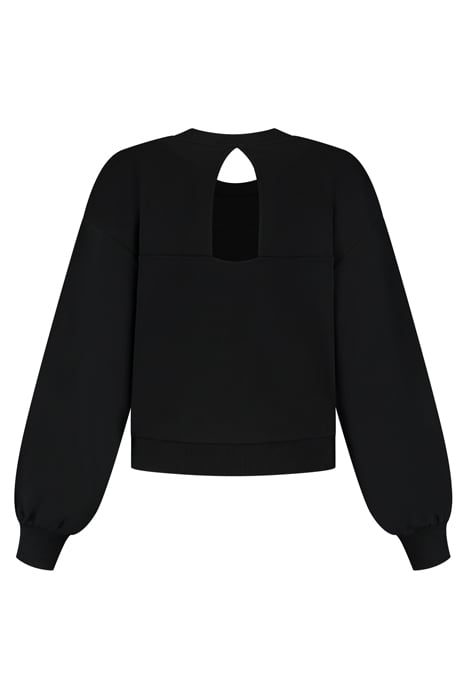 NIKKIE ORNAMENT SWEATER BLACK 2