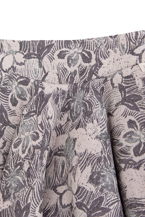 GIRL'S ECRU FLORAL JACQUARD MAXI SKATER SKIRT 3