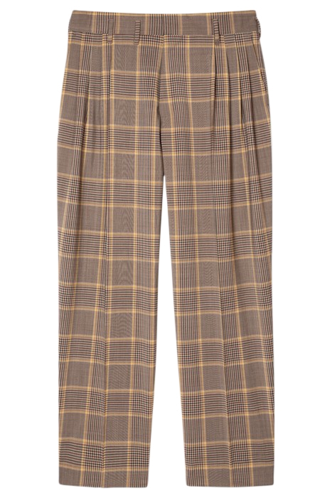 GENTS PLEATED TROUSER HAZELNUT 4
