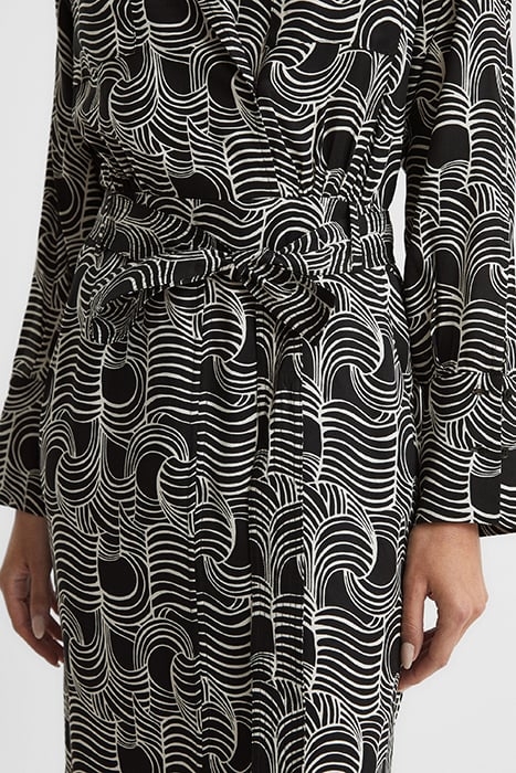 GEORGINA-MONO SWIRL PRINT BLACK/CREAM 7