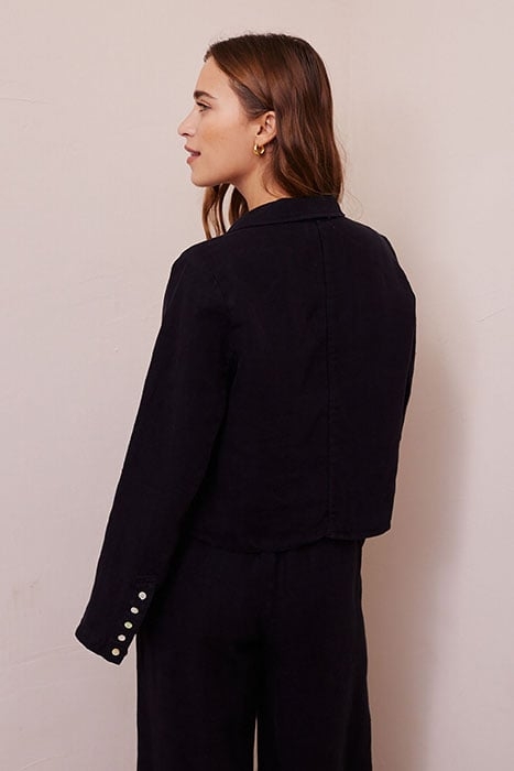 CROPPED BLAZER BLACK 2