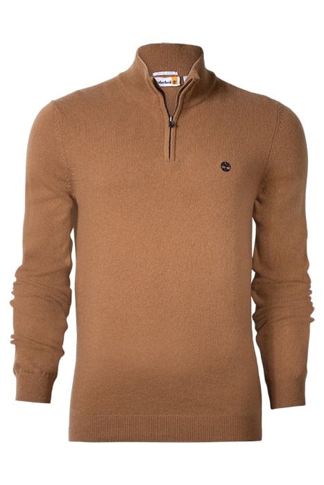 COHAS BROOK MERINO 1/4 ZIP SWEATER DARK WHEAT BOOT 1