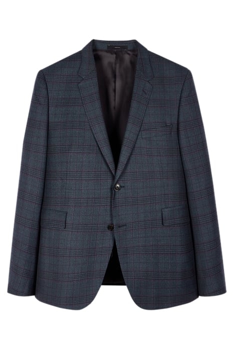 GENTS SLIM FIT 2 BTN JACKET GREYISH BLUE 1