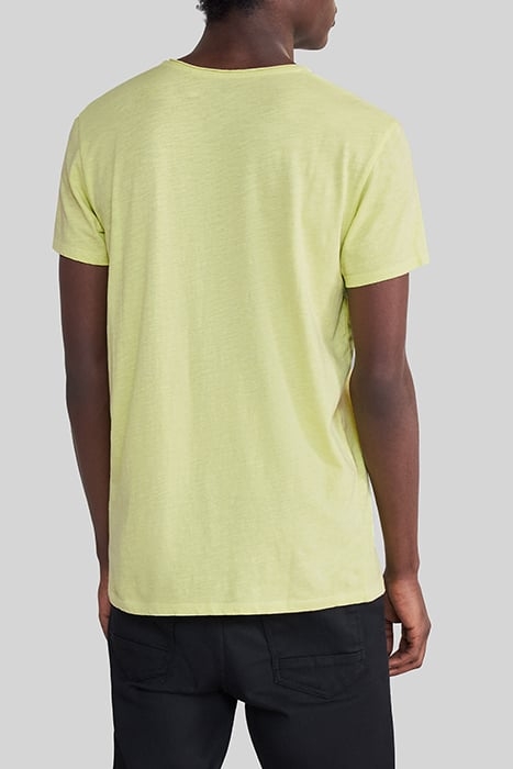 LIME ORGANIC COTTON ESSENTIAL V-NECK T-SHIRT 2