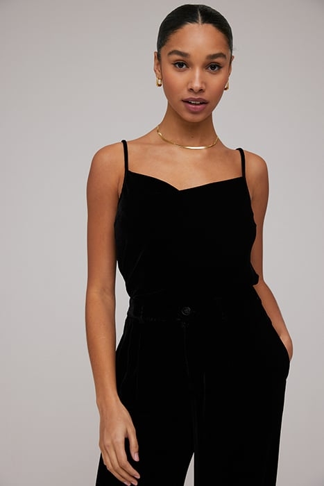 COWL NECK CAMISOLE BLACK 1