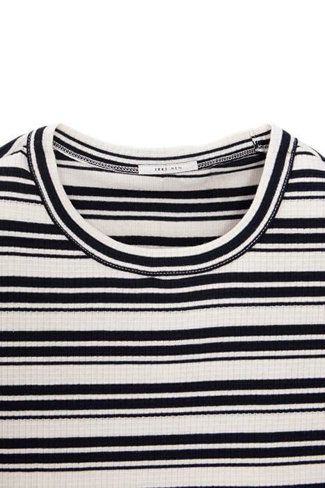CHALK T-SHIRT WITH NAVY SAILOR STRIPES 6