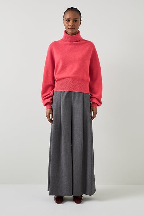 ISLA COCOON KNITTED SWEATER LIPSTICK PINK 2