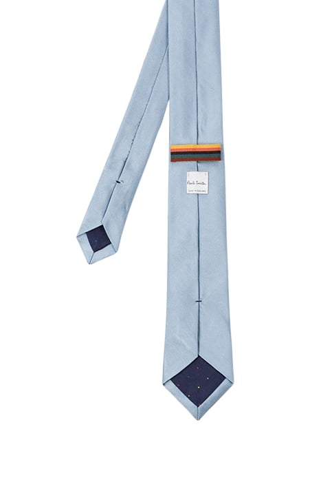 MEN TIE NARROW PLAIN LIGHT BLUE 3