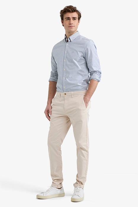 STRETCH OXFORD SHIRT BIG STRIPE NAVY 2